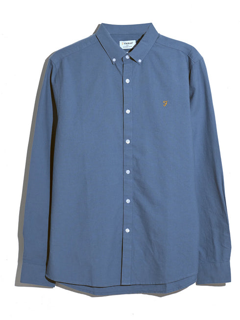 Farah Brewer Ls Shirt Marine
